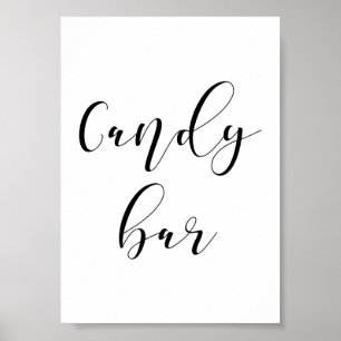 Candy bar wedding sign