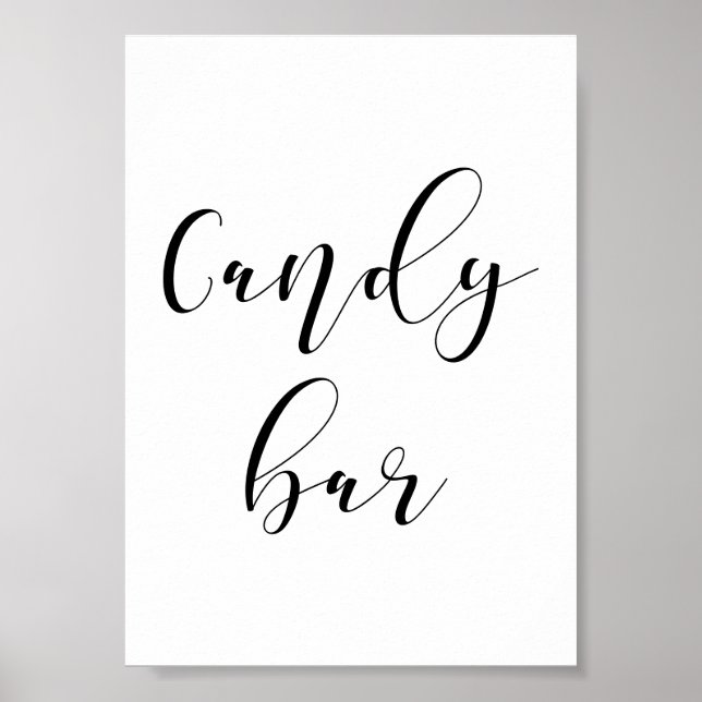 Candy bar wedding sign (Front)
