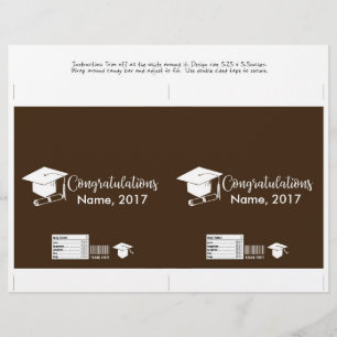 Candy Bar Wrapper -  Graduation Cap