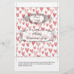 Candy Bar Wrapper Valentine's Day