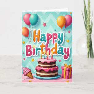 Candy Birthday Celebration Card