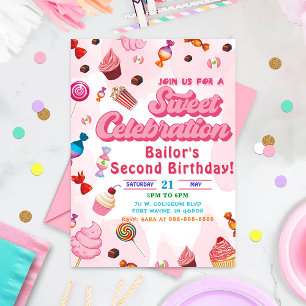 Candy Birthday Invitation The Second Party