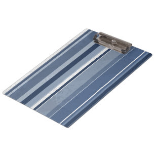 Candy Blue Stripes Clipboard