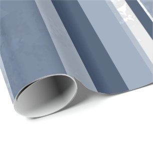 Candy Blue Stripes Wrapping Paper