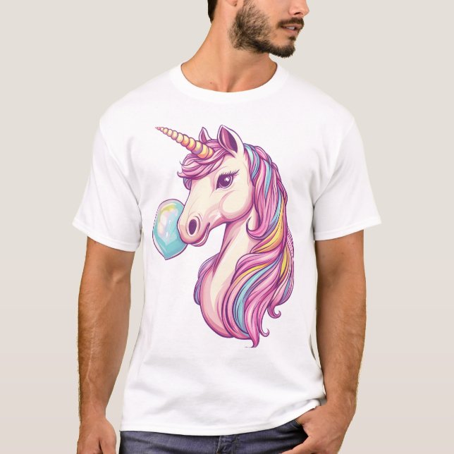 Candy Bubble Unicorn (1) T-Shirt (Front)
