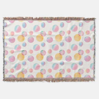 Candy Bubbles Cheerful Throw Blanket