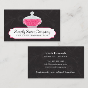 Candy Buffet and Dessert Table Business Card