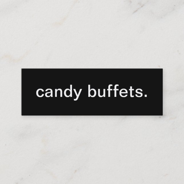 Candy Buffet Business Card (Front)