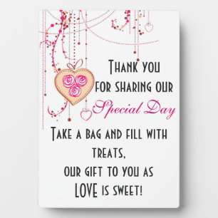 Candy Buffet Sign Plaque