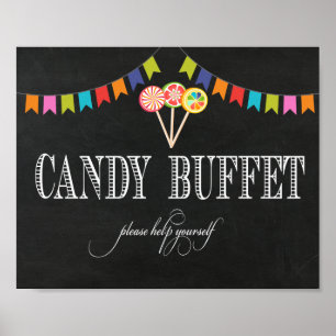 Candy Buffet Table Sign - 8x10- Candy Bar Sign