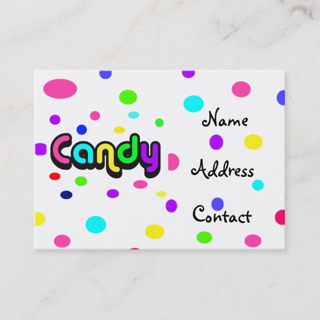 Candy-business card (Front)