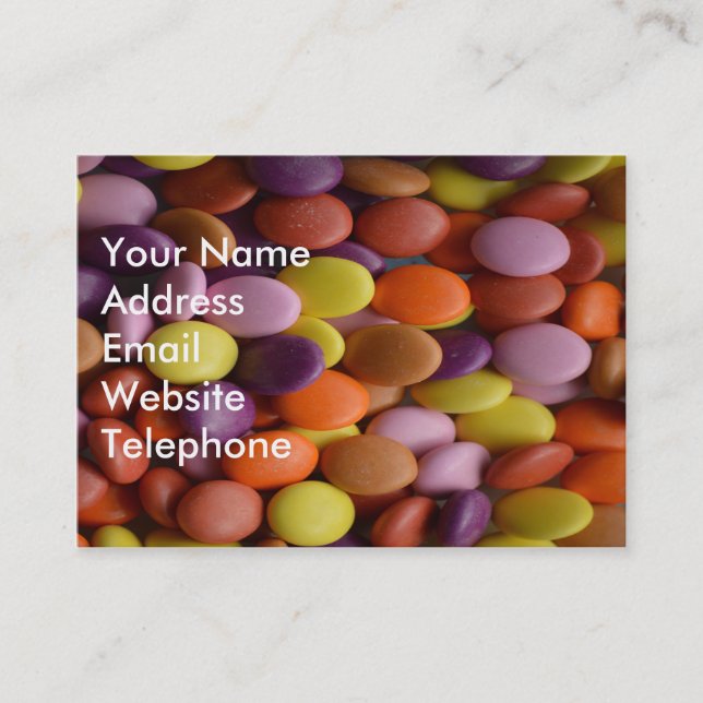 Candy Buttons Business Card (Front)