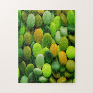 Candy Buttons green Jigsaw Puzzle