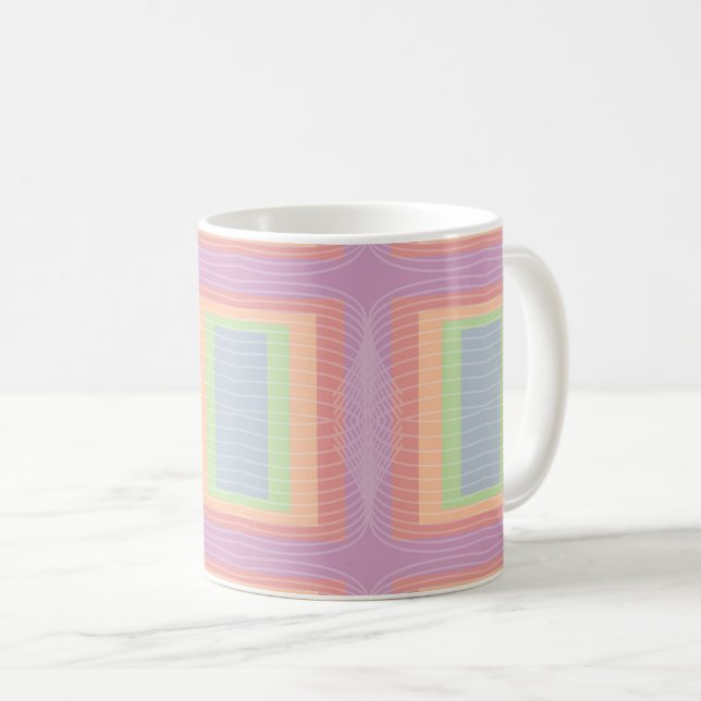 Candy Cake Pastel Colour Block  Coffee Mug (Front Right)