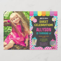 Candy candyland rainbow birthday party photo
