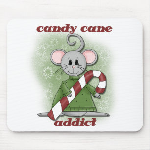 Candy Cane Addict Tshirts and Gifts Mouse Pad