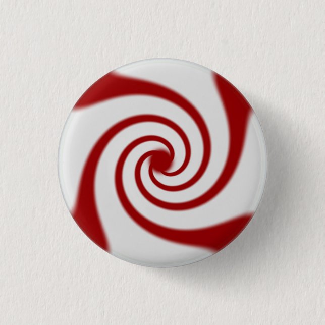 Candy Cane Basics Peppermint Drop  3 Cm Round Badge (Front)