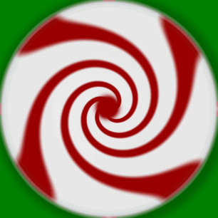 Candy Cane Basics Peppermint Drop  Classic Round Sticker