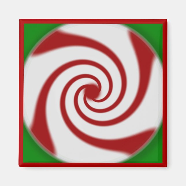 Candy Cane Basics Peppermint Drop  Magnet (Front)