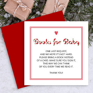 Candy Cane Books for Baby Insert Card