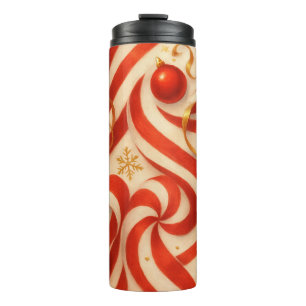 Candy Cane Carousel Thermal Tumbler