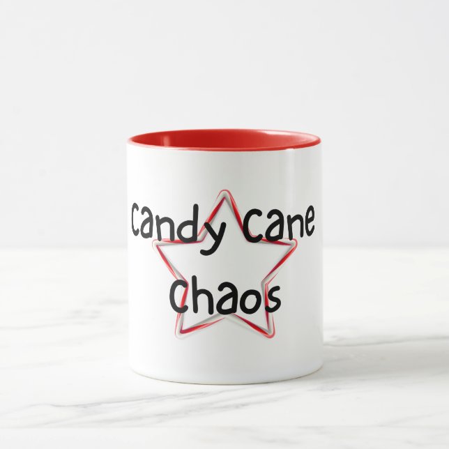 Candy Cane Chaos Christmas Mug (Center)