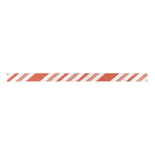 Candy Cane Chorus-Stripe-Diagonal Satin Ribbon