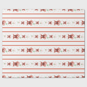 Candy Cane Chorus Wrapping Paper