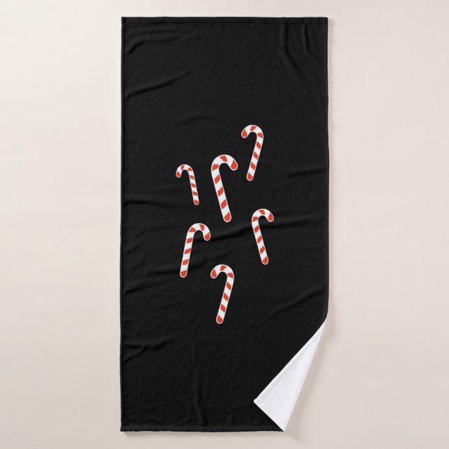 Candy Cane Christmas Bath Towel (Bath Towel)