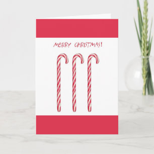 Candy Cane Christmas Card
