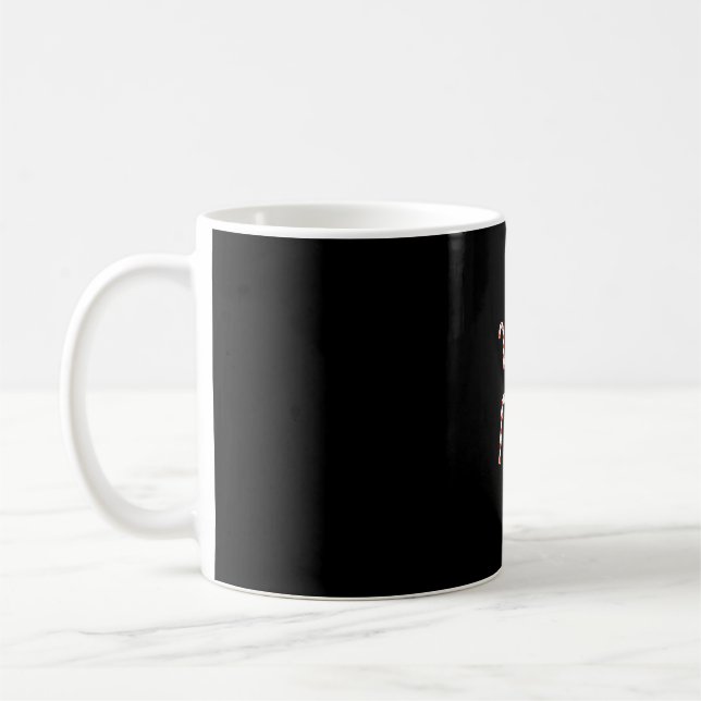 Candy Cane Christmas Coffee Mug (Left)