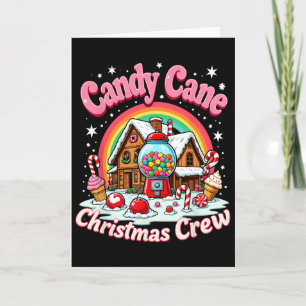 Candy Cane Christmas Crew House Candy Security Can Card