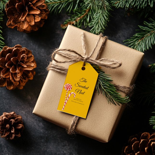 Candy Cane Christmas Gift Tag | The Sweetest Noel (Creator Uploaded)