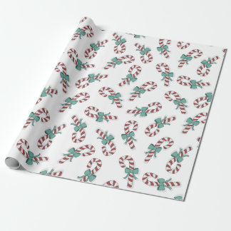 Candy Cane Christmas Holiday Wrapping Paper