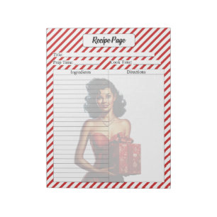 Candy Cane Christmas Notepad
