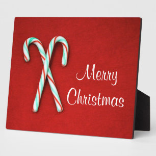 Candy Cane Christmas Plaque