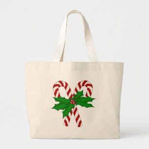 Candy Cane Collection Large Tote Bag