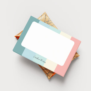 Candy Cane Colour Blocked Post-It Notes