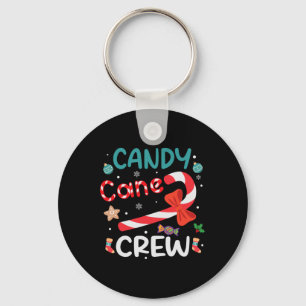 Candy Cane Crew Christmas Candy Cane Lover Xmas Pa Key Ring