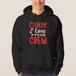 Candy Cane Crew Christmas Family Holiday Pyjamas Hoodie