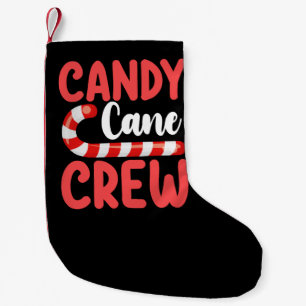 Candy Cane Crew Christmas Family Holiday Pyjamas Small Christmas Stocking