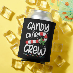 Candy Cane Crew Christmas Family Xmas Holiday  Can Cooler