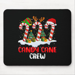 Candy Cane Crew Christmas Funny Family Matching Pa Mouse Pad