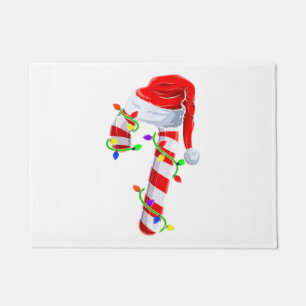 Candy Cane Crew Christmas Lights Family Matching X Doormat