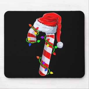 Candy Cane Crew Christmas Lights Family Matching X Mouse Pad