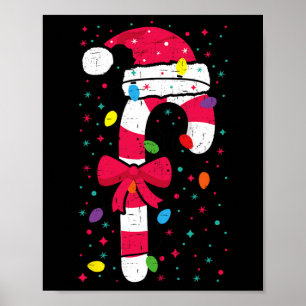 Candy Cane Crew Christmas Lights Family Matching X Poster
