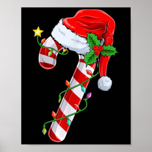 Candy Cane Crew Christmas Lights Family Matching X Poster