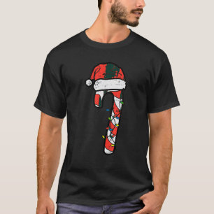 Candy Cane Crew Christmas Lights Family Matching X T-Shirt