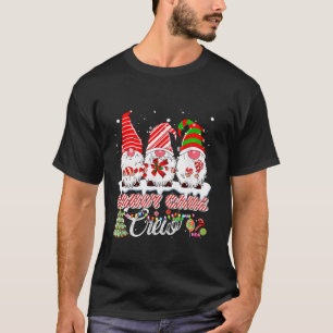 Candy Cane Crew Christmas Three Gnome Light Candy T-Shirt