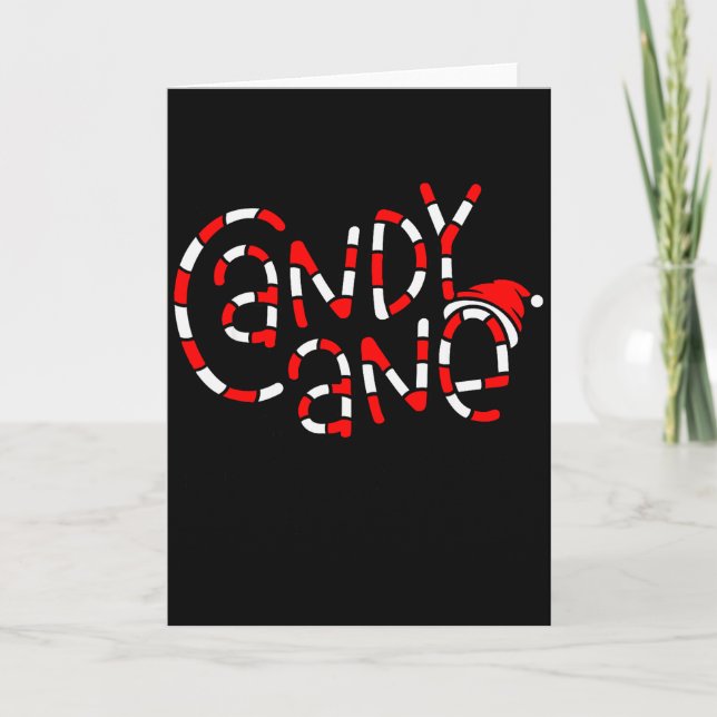 Candy Cane Crew Christmas Xmas Love Candy Boys Gir Card (Front)